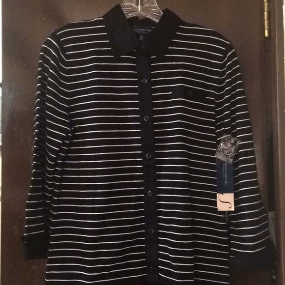NWT! Jones New York button down sweater NWT - Picture 2 of 8